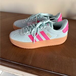 Adidas Women's Mint and Pink Sneakers
